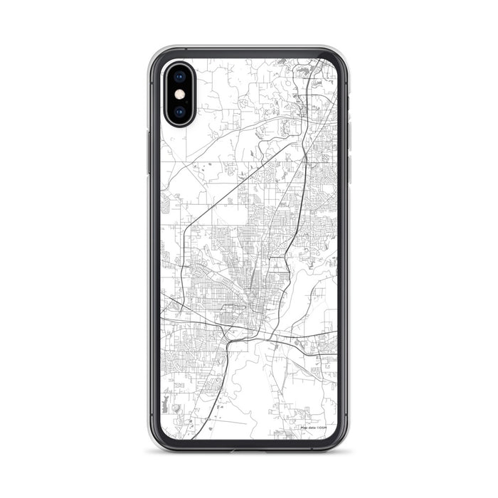 Custom Jackson Mississippi Map Phone Case in Classic
