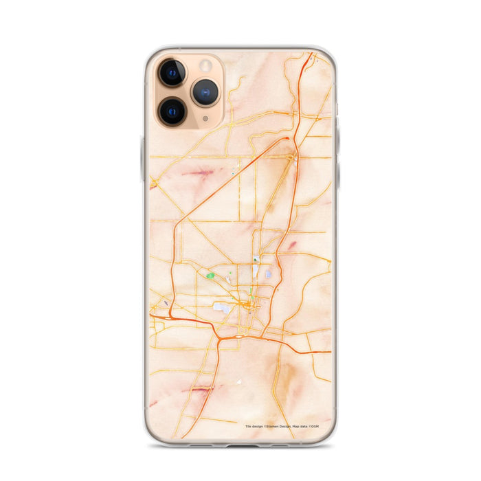 Custom Jackson Mississippi Map Phone Case in Watercolor