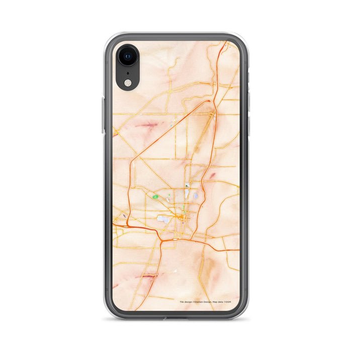 Custom Jackson Mississippi Map Phone Case in Watercolor