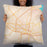 Person holding 22x22 Custom Jackson Mississippi Map Throw Pillow in Watercolor