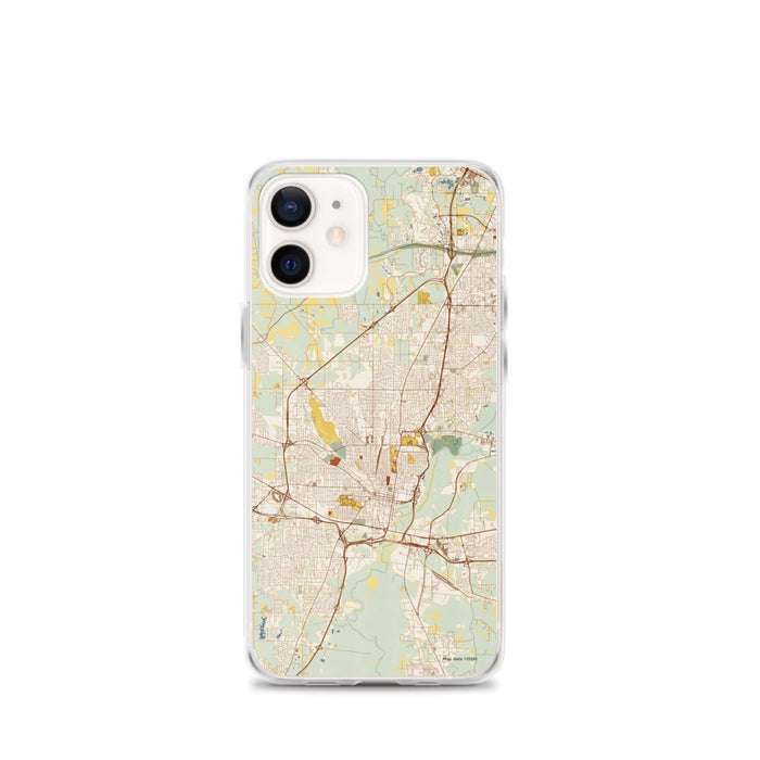 Custom Jackson Mississippi Map iPhone 12 mini Phone Case in Woodblock