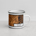 Right View Custom Jackson Tennessee Map Enamel Mug in Ember
