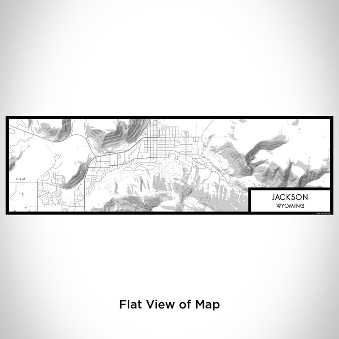 Flat View of Map Custom Jackson Wyoming Map Enamel Mug in Classic