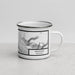 Right View Custom Jackson Wyoming Map Enamel Mug in Classic