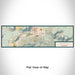 Flat View of Map Custom Jackson Wyoming Map Enamel Mug in Woodblock