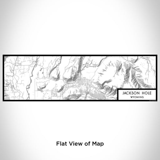 Flat View of Map Custom Jackson Hole Wyoming Map Enamel Mug in Classic