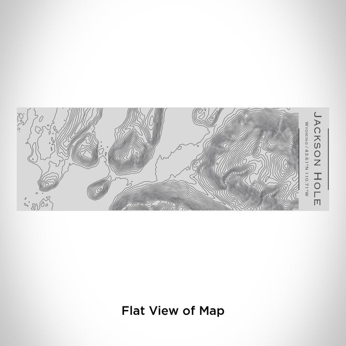 Rendered View of Jackson Hole Wyoming Map Engraving on 10oz Stainless Steel Insulated Cup with Sipping Lid