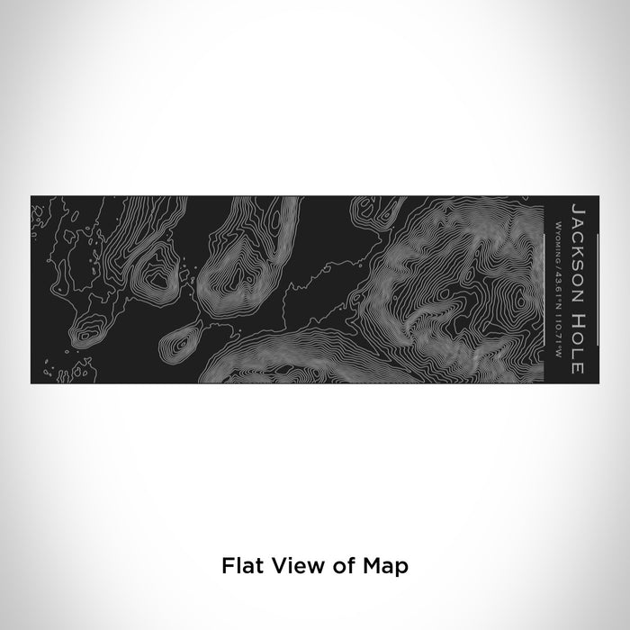 Rendered View of Jackson Hole Wyoming Map Engraving on 10oz Stainless Steel Insulated Cup with Sliding Lid in Black