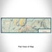 Flat View of Map Custom Jackson Hole Wyoming Map Enamel Mug in Woodblock