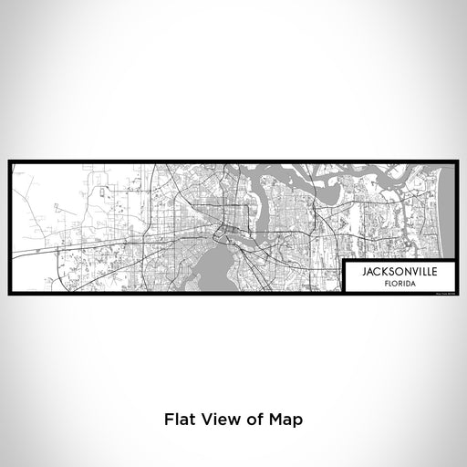 Flat View of Map Custom Jacksonville Florida Map Enamel Mug in Classic