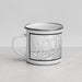 Left View Custom Jacksonville Florida Map Enamel Mug in Classic