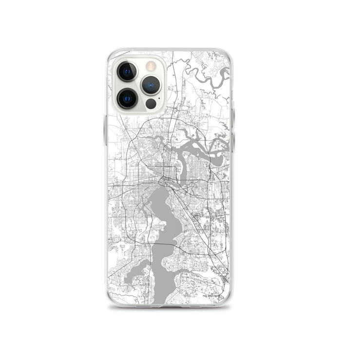 Custom Jacksonville Florida Map iPhone 12 Pro Phone Case in Classic