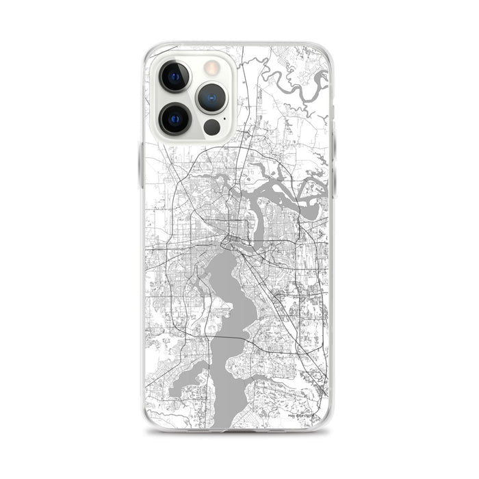 Custom Jacksonville Florida Map iPhone 12 Pro Max Phone Case in Classic