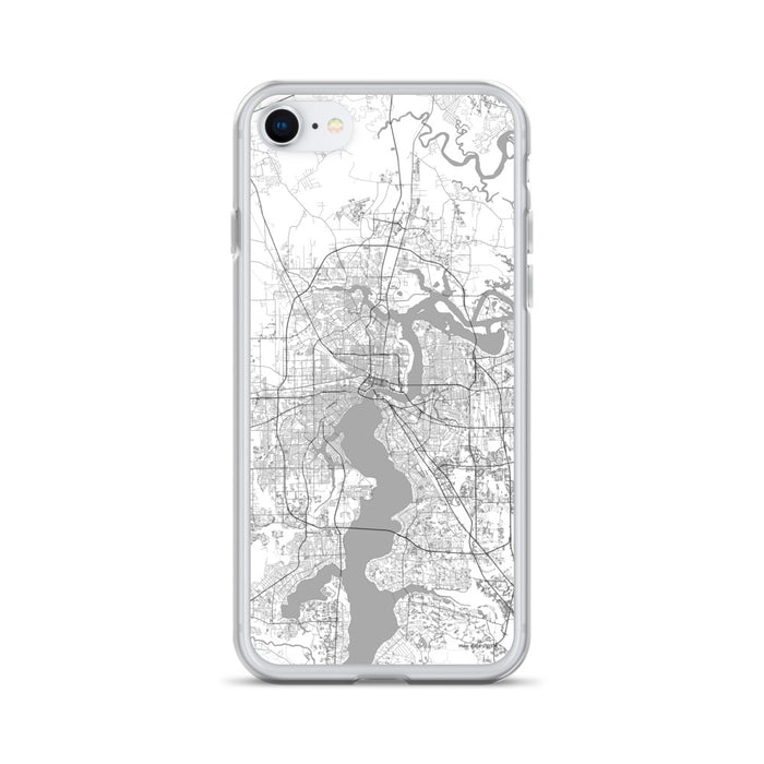 Custom Jacksonville Florida Map iPhone SE Phone Case in Classic