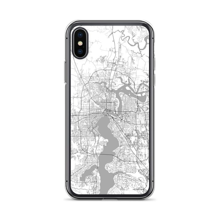 Custom Jacksonville Florida Map Phone Case in Classic