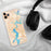 Custom Jacksonville Florida Map Phone Case in Watercolor on Table with Black Headphones