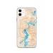 Custom Jacksonville Florida Map Phone Case in Watercolor