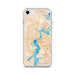 Custom Jacksonville Florida Map iPhone SE Phone Case in Watercolor