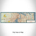 Flat View of Map Custom Jacksonville Florida Map Enamel Mug in Woodblock