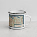 Right View Custom Jacksonville Florida Map Enamel Mug in Woodblock