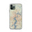 Custom Jacksonville Florida Map Phone Case in Woodblock