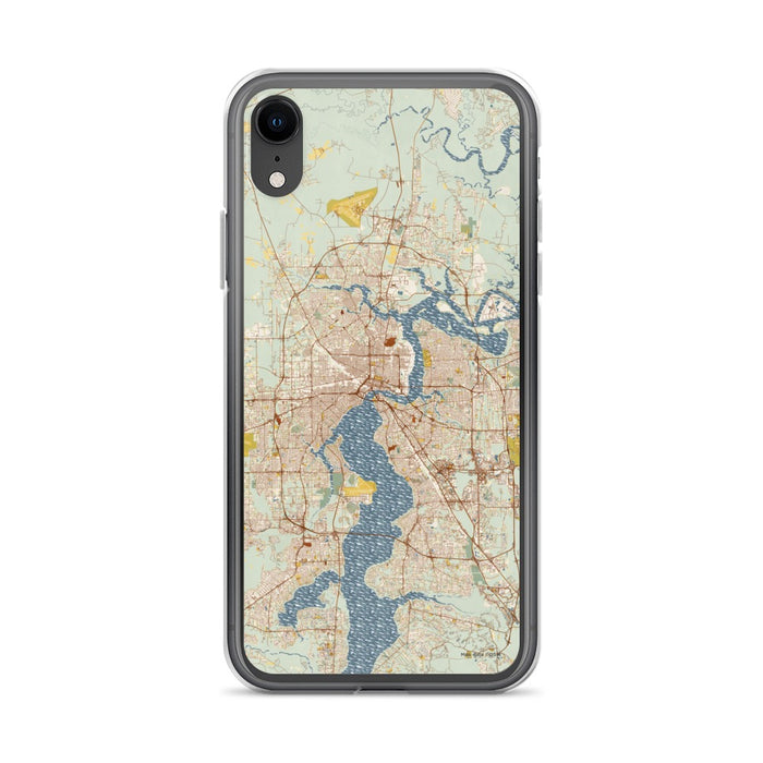 Custom Jacksonville Florida Map Phone Case in Woodblock