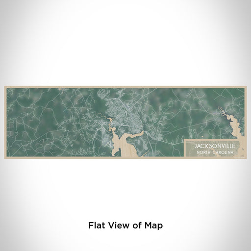 Flat View of Map Custom Jacksonville North Carolina Map Enamel Mug in Afternoon