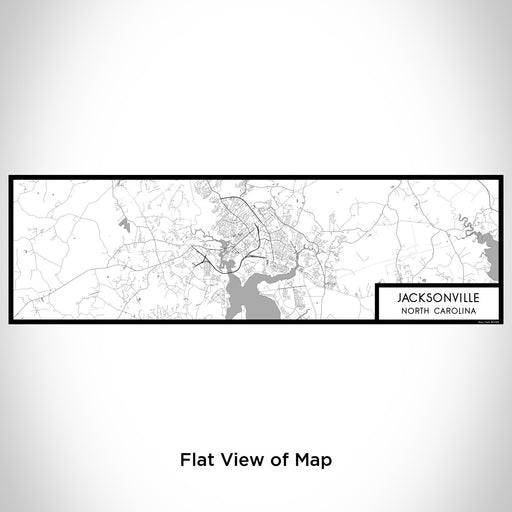 Flat View of Map Custom Jacksonville North Carolina Map Enamel Mug in Classic