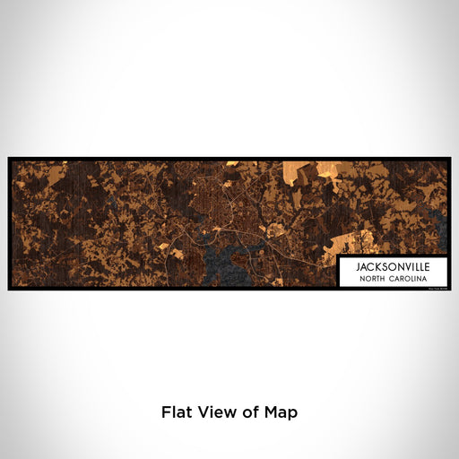 Flat View of Map Custom Jacksonville North Carolina Map Enamel Mug in Ember