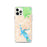 Custom Jacksonville North Carolina Map iPhone 12 Pro Phone Case in Watercolor