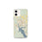 Custom Jacksonville North Carolina Map iPhone 12 mini Phone Case in Woodblock