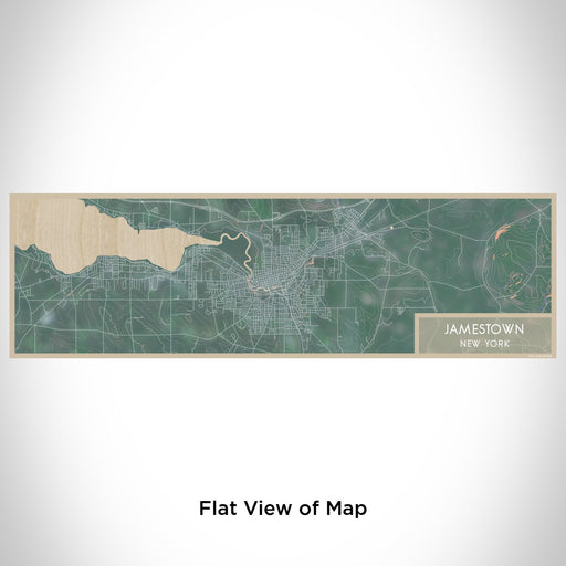 Flat View of Map Custom Jamestown New York Map Enamel Mug in Afternoon