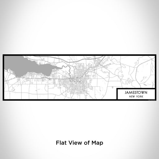 Flat View of Map Custom Jamestown New York Map Enamel Mug in Classic