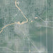 Janesville Wisconsin Map Print in Afternoon Style Zoomed In Close Up Showing Details