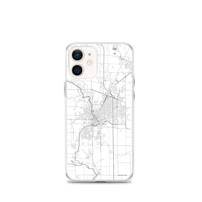 Custom Janesville Wisconsin Map iPhone 12 mini Phone Case in Classic