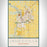 Janesville Wisconsin Map Print Portrait Orientation in Woodblock Style With Shaded Background