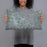 Person holding 20x12 Custom Jasper Georgia Map Throw Pillow in Afternoon
