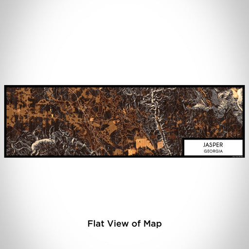 Flat View of Map Custom Jasper Georgia Map Enamel Mug in Ember