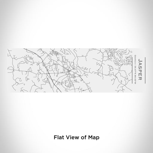 Rendered View of Jasper Georgia Map Engraving on 10oz Stainless Steel Insulated Cup with Sliding Lid in White