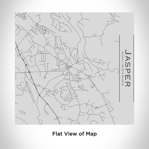Rendered View of Jasper Georgia Map Engraving on 17oz Stainless Steel Insulated Tumbler