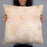 Person holding 22x22 Custom Jasper Georgia Map Throw Pillow in Watercolor