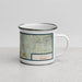 Right View Custom Jasper Georgia Map Enamel Mug in Woodblock
