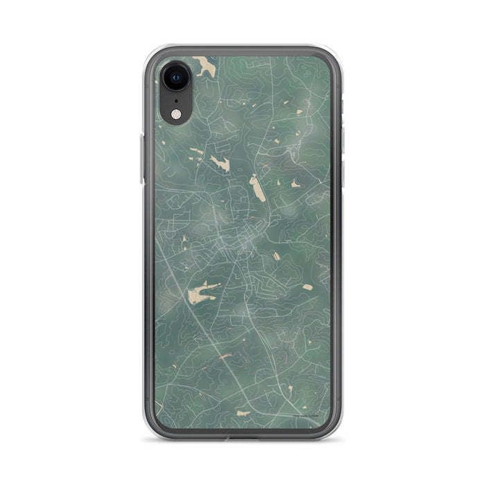 Custom iPhone XR Jefferson Georgia Map Phone Case in Afternoon