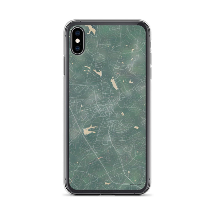 Custom iPhone XS Max Jefferson Georgia Map Phone Case in Afternoon