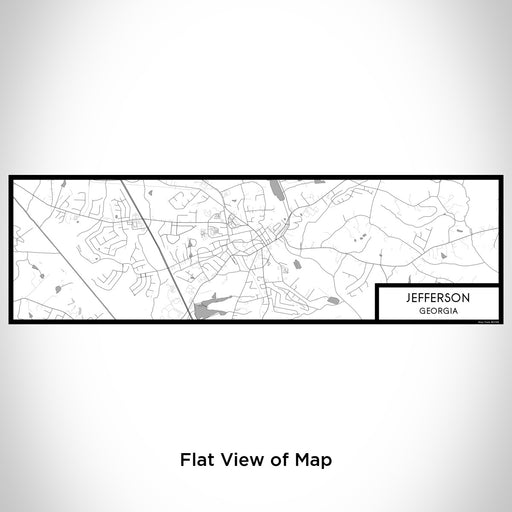 Flat View of Map Custom Jefferson Georgia Map Enamel Mug in Classic