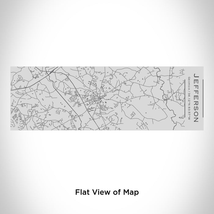 Rendered View of Jefferson Georgia Map Engraving on 10oz Stainless Steel Insulated Cup with Sipping Lid