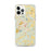 Custom iPhone 12 Pro Max Jefferson Georgia Map Phone Case in Woodblock
