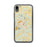 Custom iPhone XR Jefferson Georgia Map Phone Case in Woodblock