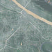 Jefferson City Missouri Map Print in Afternoon Style Zoomed In Close Up Showing Details