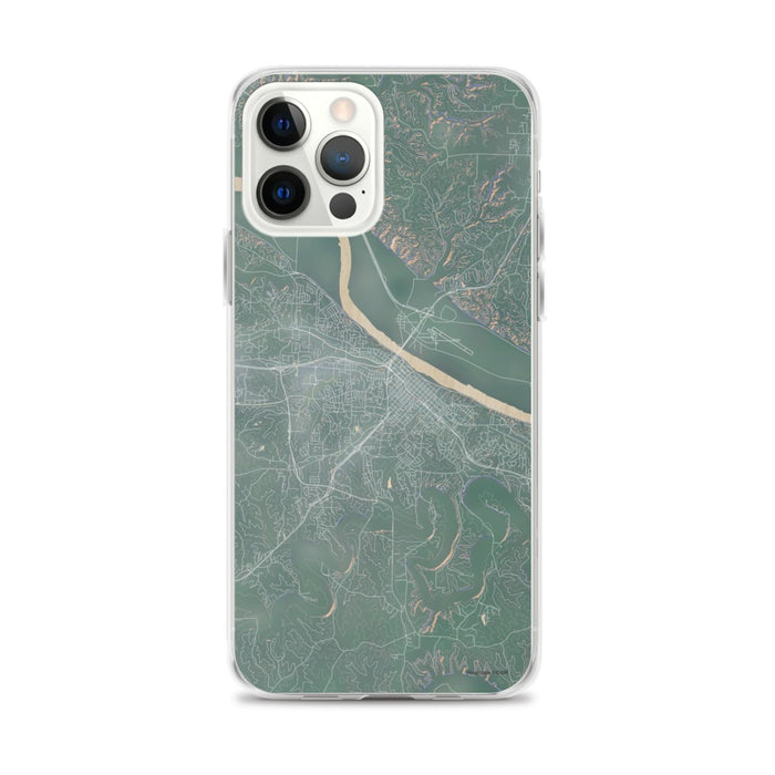 Custom iPhone 12 Pro Max Jefferson City Missouri Map Phone Case in Afternoon